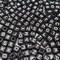 300 PCS Large Cube Alphabet Beads (10×10mm) – A–Z Black Acrylic Letter Beads for Jewelry & Crafts